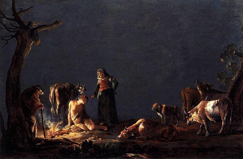 Leonaert Bramer Peasants by a Fire